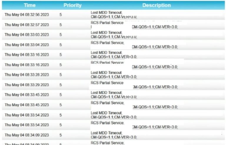 Lost MDD Timeout